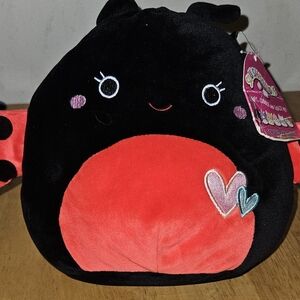 Black and Red Plush Toy